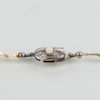 PÄRLCOLLIER, silverlås, 1900-talets mitt