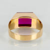 RING, 18k guld, med rosa sten, 1964
