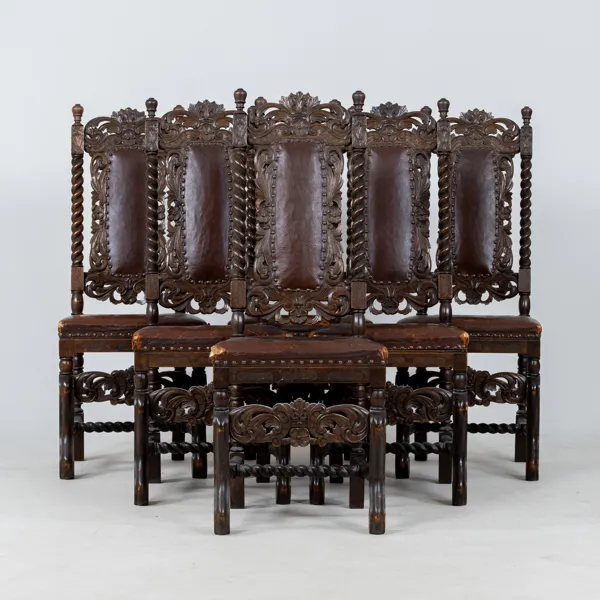 STOLAR, 6 st, barockstil, 1800-/1900-tal
