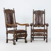 KARMSTOLAR, 1 par, barockstil, 1800-/1900-tal