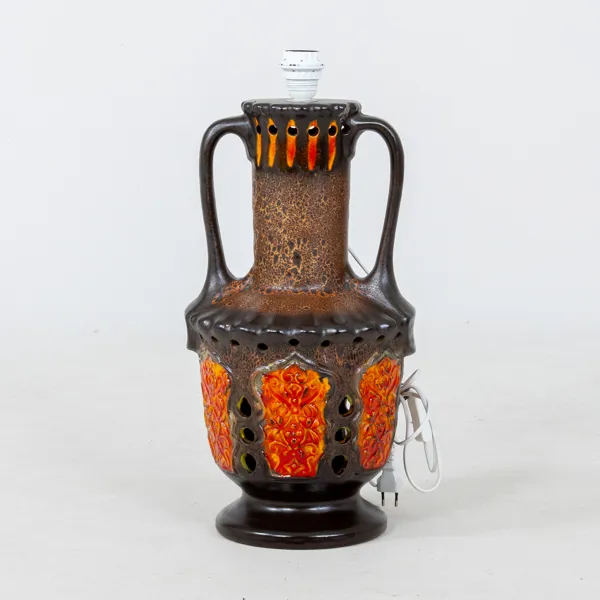 BORDSLAMPSFOT, lergods, 1960-/70-tal