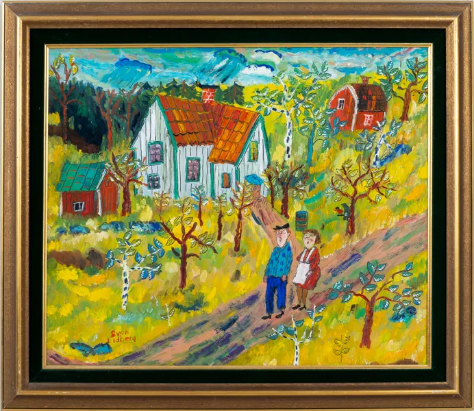 SVEN LIDBERG (1929-2009), olja på pannå, signerad