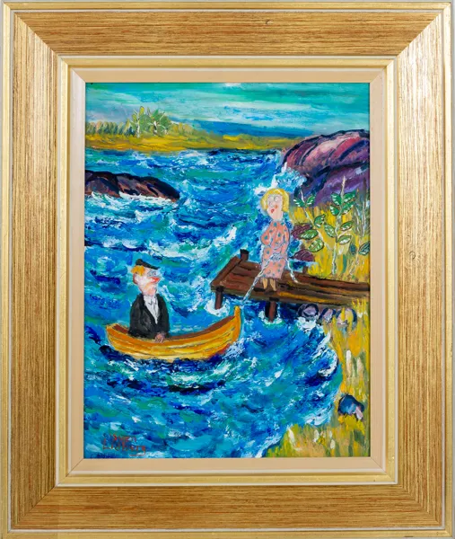 SVEN LIDBERG (1929-2009), olja på pannå, signerad 