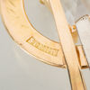 BROSCH, 18k guld, med bla diamanter