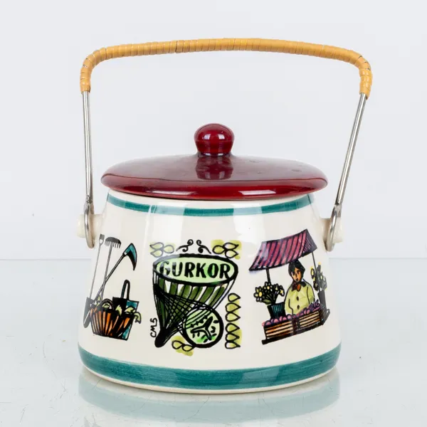 LOCKBURK, porslin, Geo Wide, Deco Hälsingborg, 1950-tal
