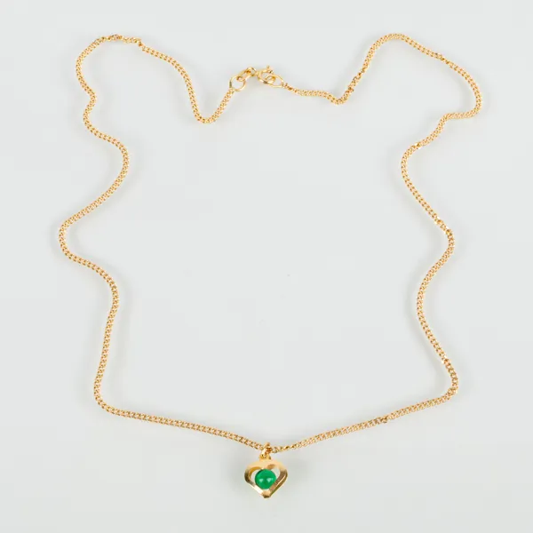 COLLIER, 18k, med hänge i form av hjärta