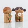 LISA LARSON, 1 par figurer, stengods, "Eva och Adam", Gustavsberg