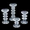 TIMO SARPANEVA, 4 st ljusstakar, glas, "Festivo", Iittala, Finland