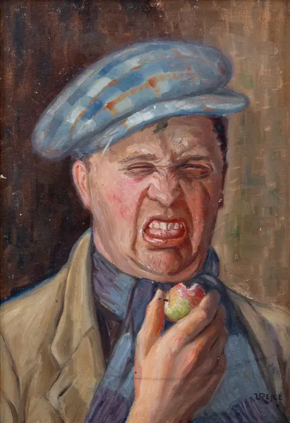 URBAN REJLE (1894-1974), olja på pannå, signerad