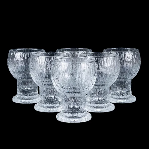 TIMO SARPANEVA, 6 st glas, "Kekkerit", Iittala, Finland