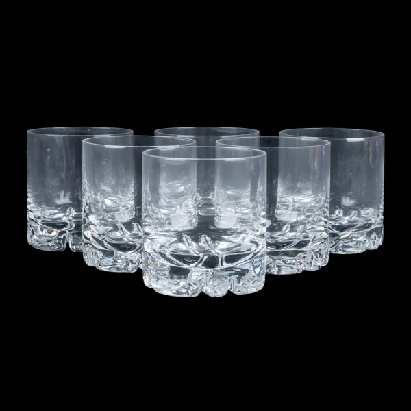 OLLE ALBERIUS, 6 st whiskyglas, "Erik", Orrefors