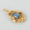 HÄNGE, 18k guld, med akvamarin, GD & Co, 1900-talets mitt