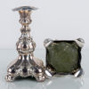 LJUSSTAKAR, 1 par, silver, GAB, rokokostil, 1900-talets första hälft