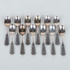 KAFFESKEDAR, 12 st, silver, Norge, 1900-tal