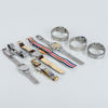 SAMLING ARMBANDSUR, 9 st, quartz samt manuella, stål, 1900/2000-tal