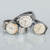 SAMLING ARMBANDSUR, 9 st, quartz samt manuella, stål, 1900/2000-tal