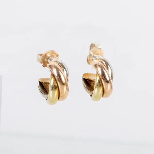 ÖRHÄNGEN, 1 par, 14k guld, trois coleurs, 1900-/2000-tal