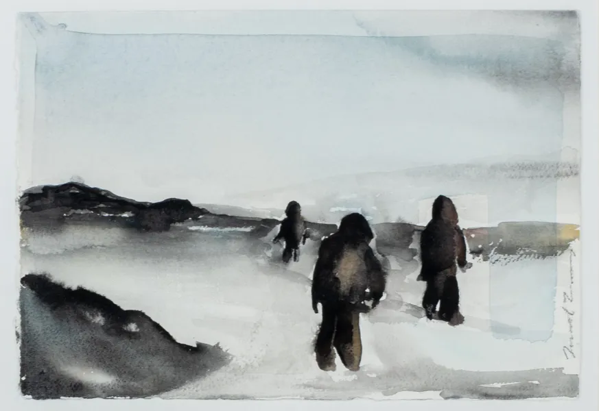 DANIEL ZAUSNIG, akvarell, signerad