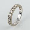ALLIANSRING, 18k guld, med briljantslipade diamanter, Stockholm 1974