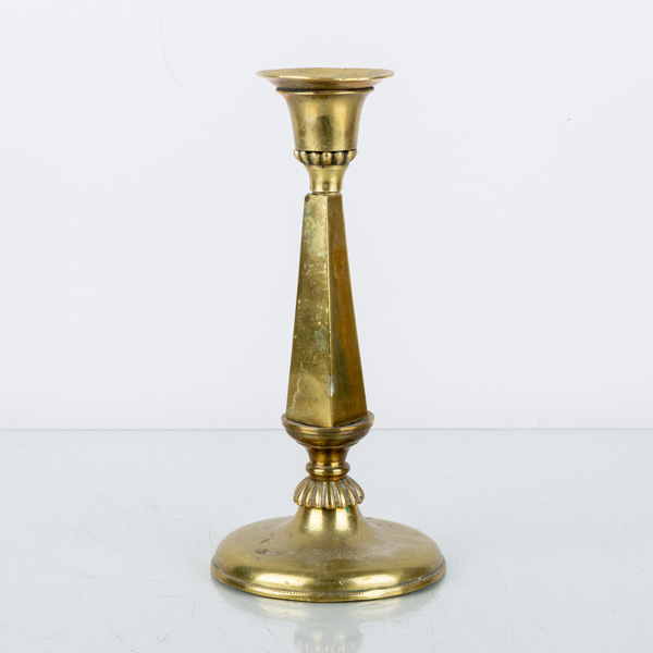 LJUSSTAKE, mässing, 1800-tal