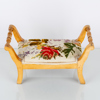FOTPALL, 1800-/1900-tal, broderad sits