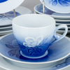 KAFFESERVIS, 15 del, porslin, "Julrosen", Bing & Gröndahl, Danmark