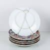 FAT OCH ASSIETTER, 7 st, porslin, Imari, Japan, 1900-tal