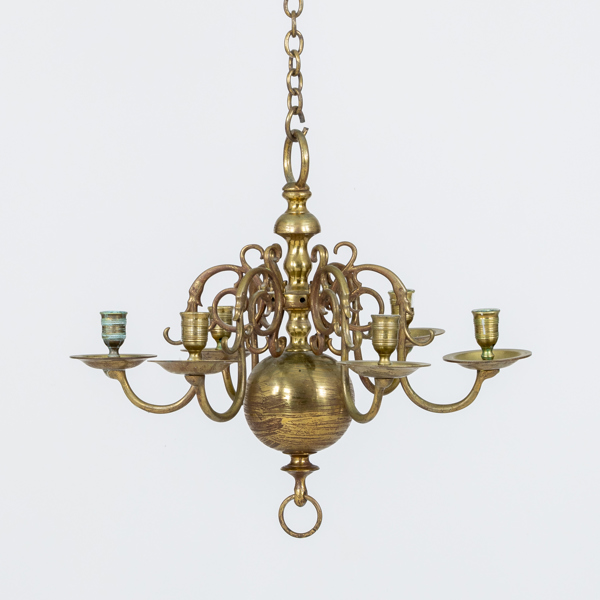 TAKKRONA, mässing, 1800-/1900-tal