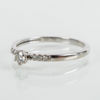 RING, 18k vitguld, med 7 briljantslipade diamanter