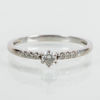 RING, 18k vitguld, med 7 briljantslipade diamanter