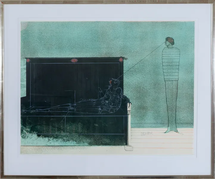 PAUL WUNDERLICH (Tyskland ,1927-2010), färglitografi, signerad och numrerad 62/70