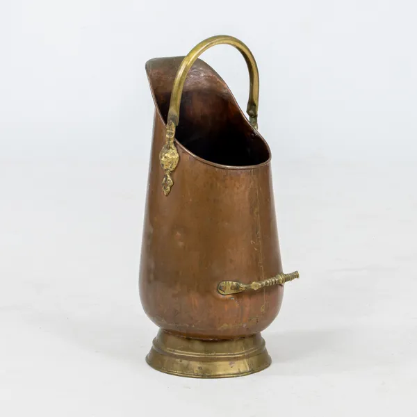 KOLHÄMTARE, koppar, detaljer av mässing, 1800-/1900-tal