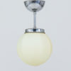 TAKLAMPA, kromad metall, 1920-/30-tal
