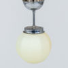 TAKLAMPA, kromad metall, 1920-/30-tal