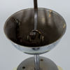TAKLAMPA, kromad metall, 1920-/30-tal