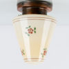 TAKLAMPA, koppar och glas, 1930-/40-tal