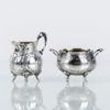 SOCKERSKÅL OCH GRÄDDKANNA, silver, Gewe, 1930