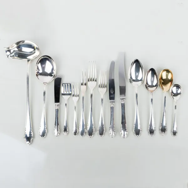 BESTICKUPPSÄTTNING, 108 del, "Haga", nysilver