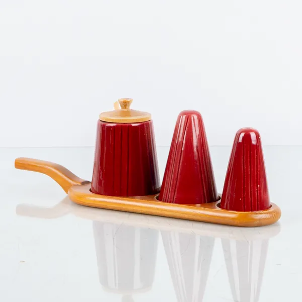 KRYDDSTÄLL, porslin och teak, JIE Grantofta, 1960-tal