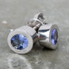 ÖRHÄNGEN, 1 par, 18k vitguld, med tanzaniter tot ca 0.68 ct