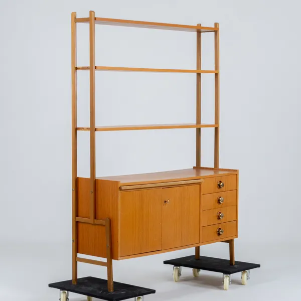 BOKHYLLA, teak, 1950-/60-tal