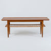 SOFFBORD, teak och rotting, 1950-/60-tal