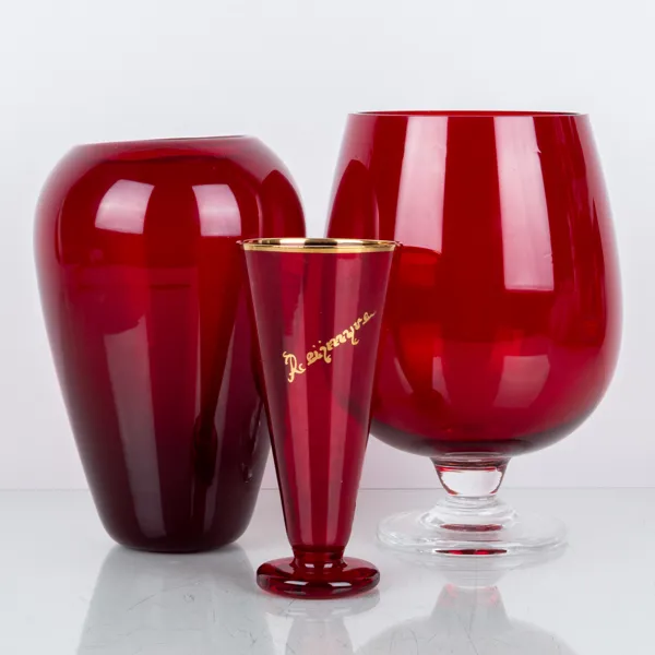 VASER, 3 st, glas, Reijmyre, 1900-talets mitt