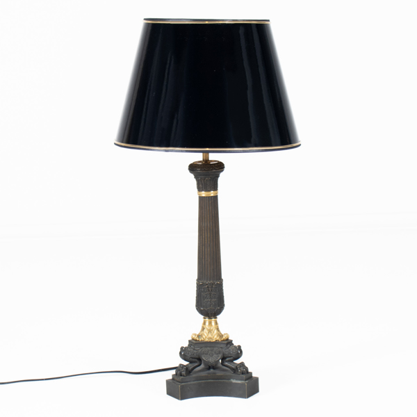 BORDSLAMPA, brons, empirestil, Frankrike, 1800-talets andra hälft 