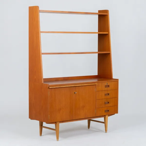 BOKHYLLA, teak, 1950-/60-tal