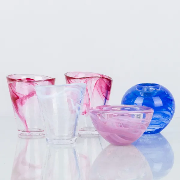 GLAS OCH LJUSLYKTOR, 5 del, Kosta Boda, bla "Mine" av Ulrica Hydman-Vallien