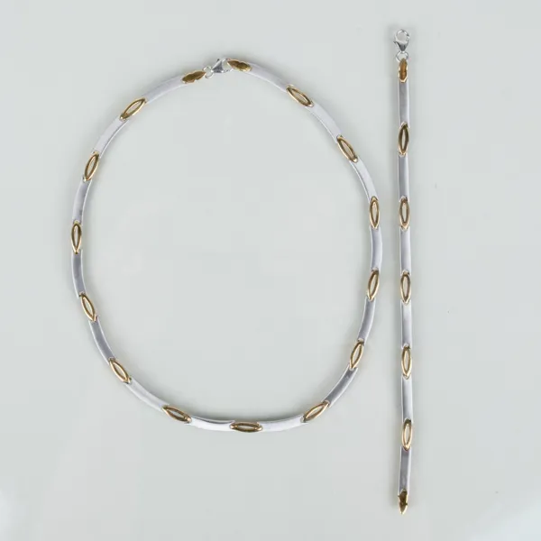 COLLIER OCH ARMBAND, sterlingsilver, 1900-/2000-tal