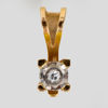 HÄNGE, 18k guld, med diamant, stämplar GFAB, 1900-/2000-tal
