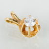 HÄNGE, 18k guld, med briljantslipad diamant ca 0.12 ct