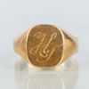 KLACKRING, 18k guld, med monogram HJ